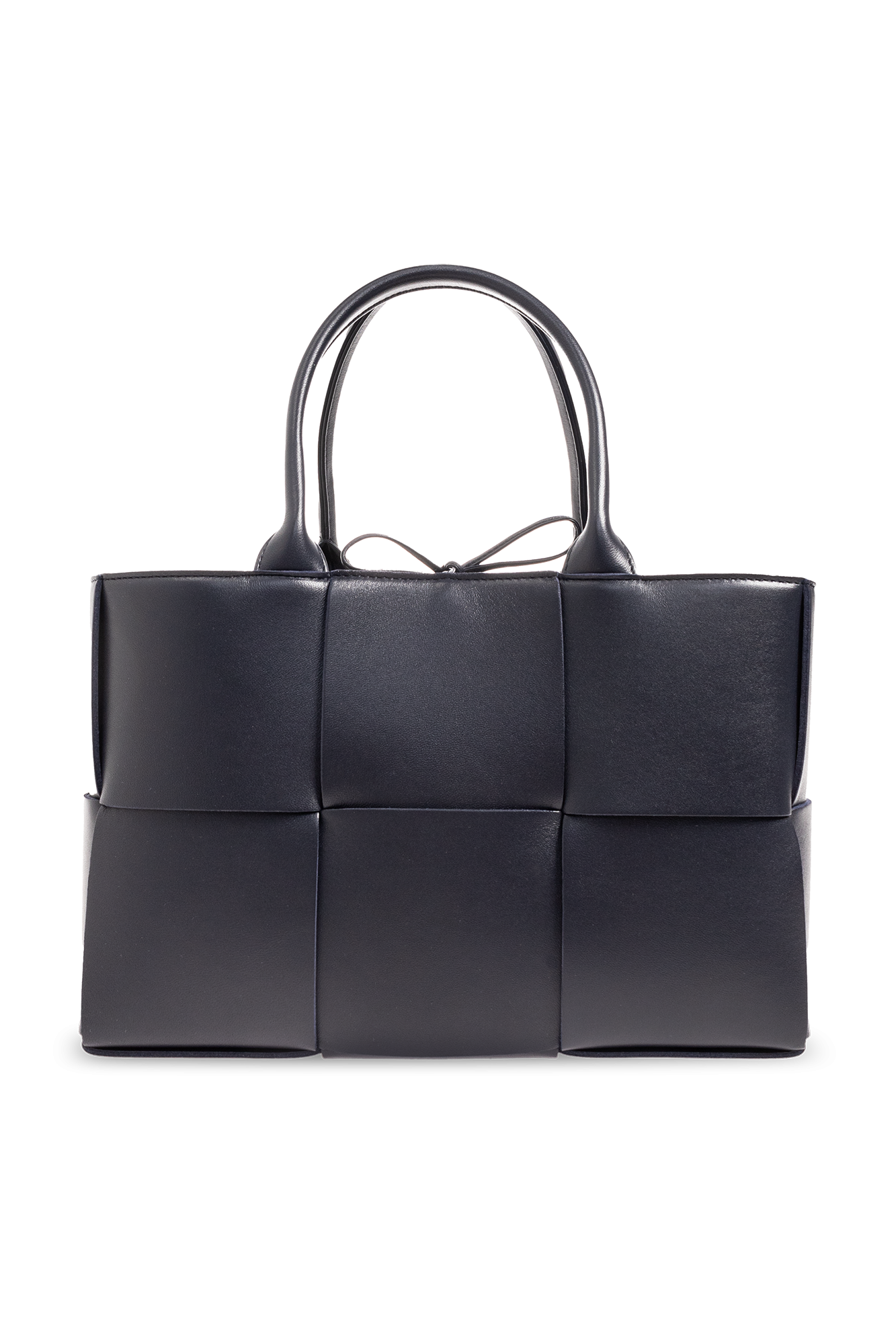 ●BOTTEGAVENETA ●ボッテガヴェネタ Large Acro Bottega Veneta - Acro Black Large Woven Leather Tote